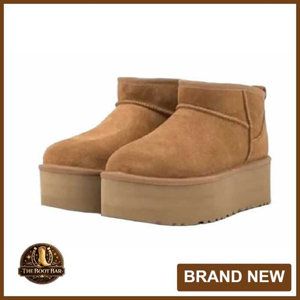 Fur-Lined Platform Ankle Boots Slip-On Snow Waterproof Winter Boots - Picture 3 of 3